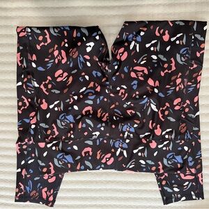 Avia Black and Pink Leggings Dynamic Design